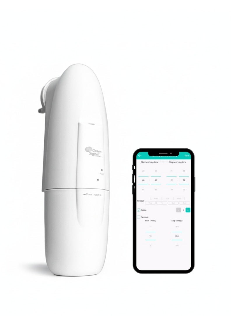 Green Signal Plug-In Smart Waterless Diffuser for Aroma Oils | App-Controlled Wall Scent Air Machine | 100 ml Capacity, Covers Up to 300 Sq Ft | Elegant Fragrance Diffuser - Image 1